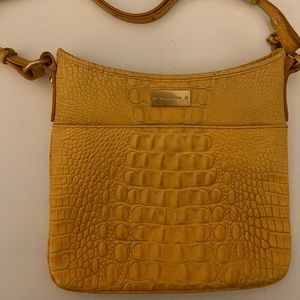 Yellow Brahmin rectangular satchel
